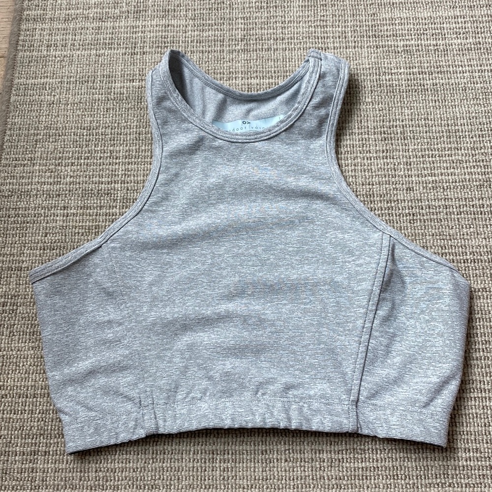 Outdoor voices gray sports bra Small